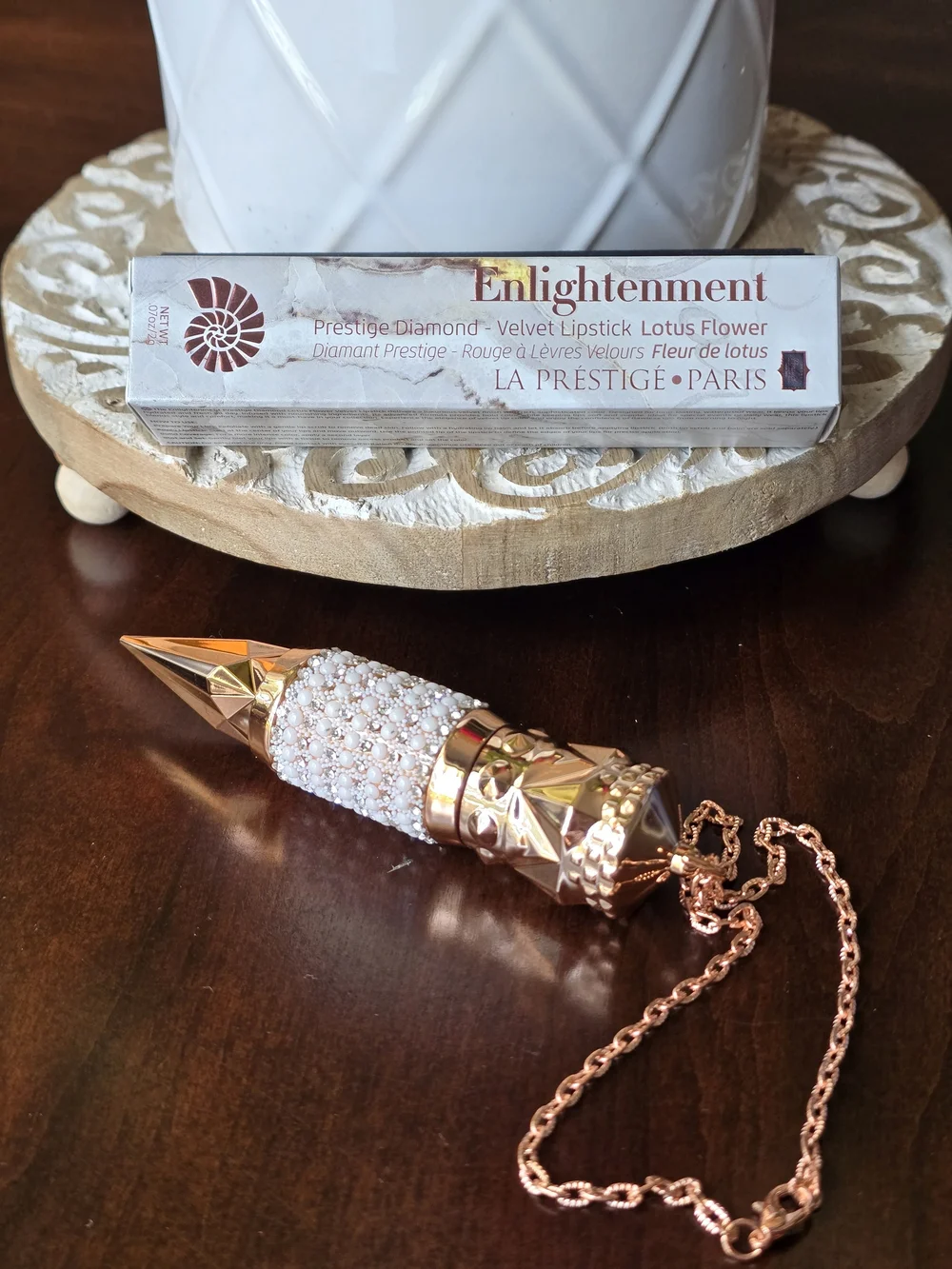 Enlightenment - Velvet Lipstick With Beautiful Holder.